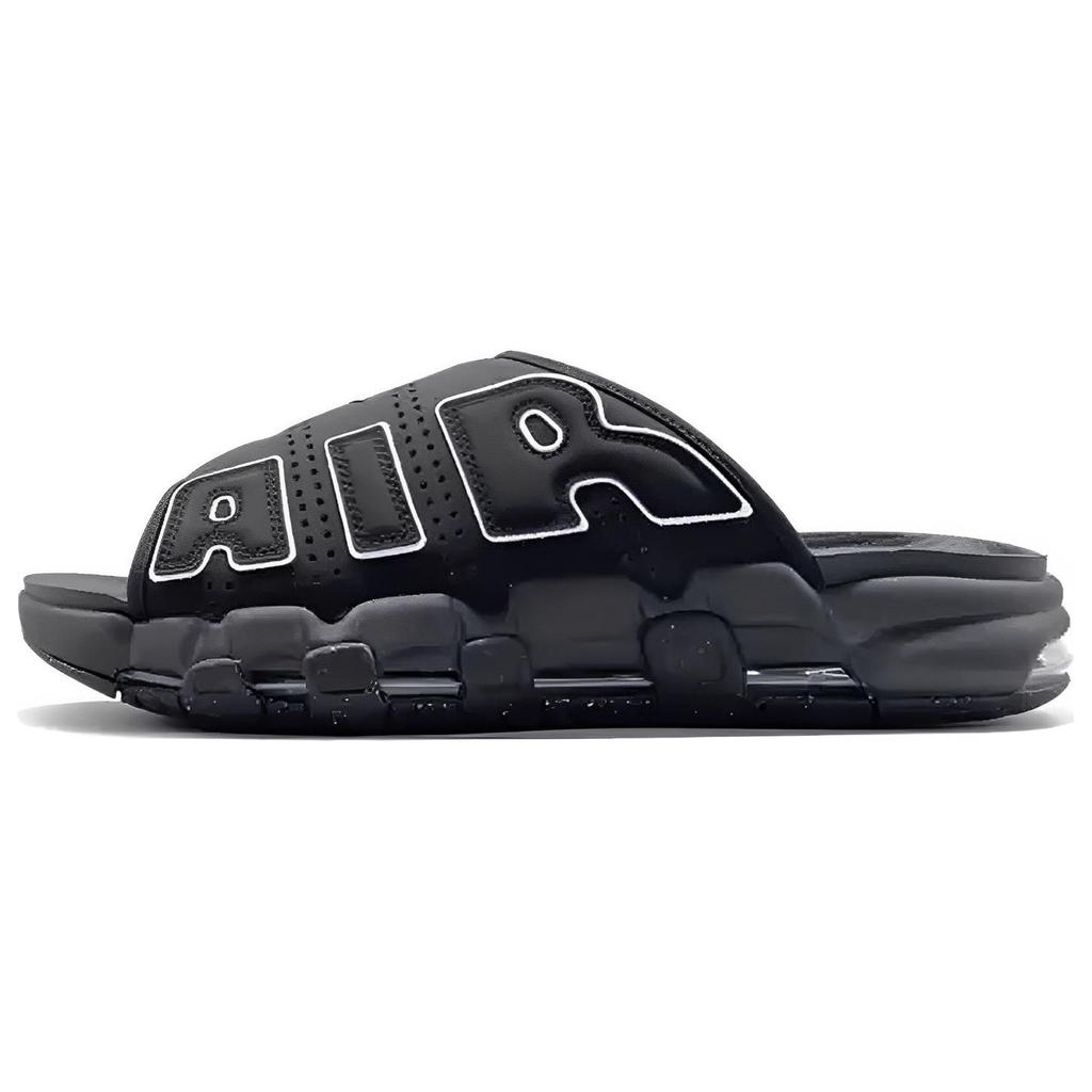Nike Air More Uptempo Slide Black - Grey Sole Men Sneakers Clear White DV2132-001