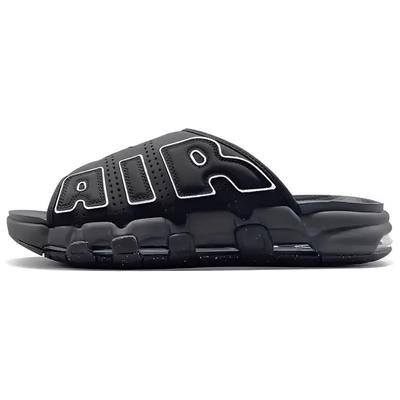 Air More Uptempo Slide Black - Grey Sole Men Sneakers Clear White DV2132-001