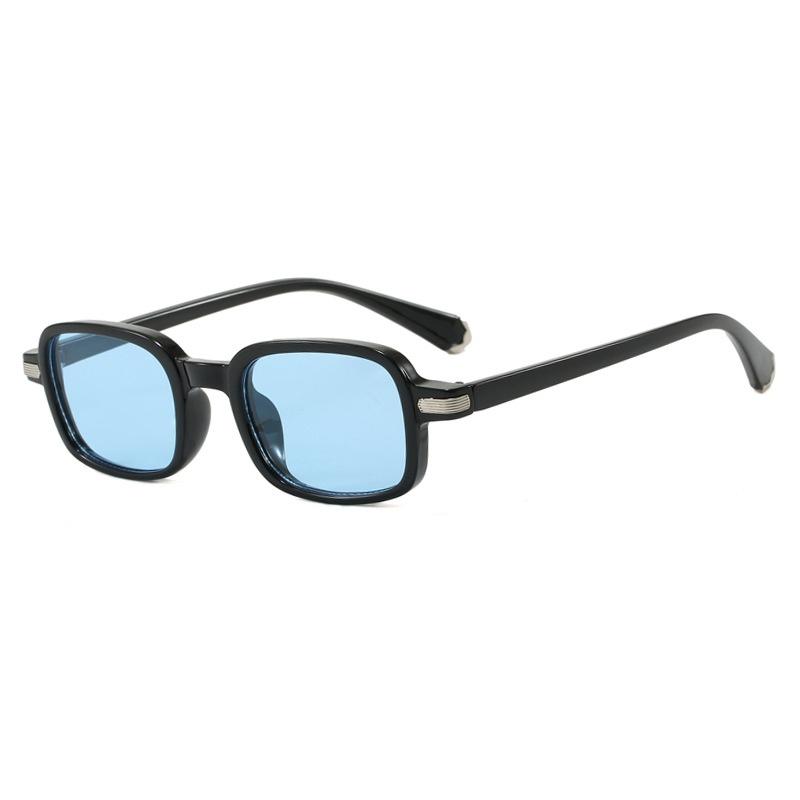 Latest Vintage Retro Small Frame Square Shape Gradient for Women Sunglasses Brand Rice Nail Design Fashion Versatile Men Casual Eyeglasses UV400