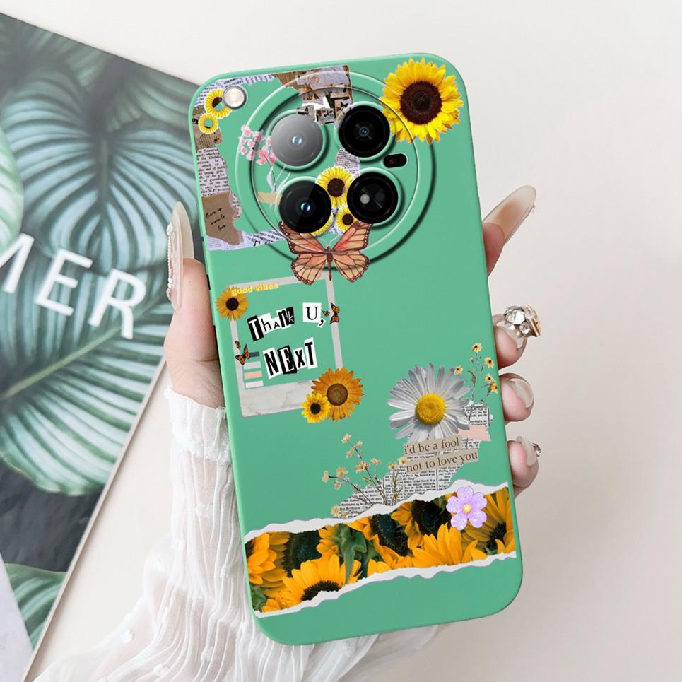 For Infinix Zero 40 4G 5G Back Cover 6.78" On Infinix X6860 X6861 Capa Flower Butterfly Women Fashion Phone Case Liquid Silicone
