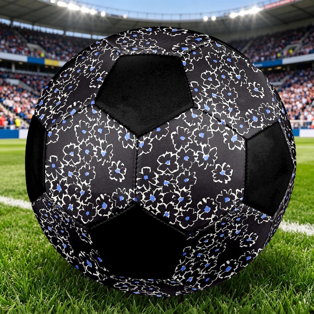 1pc Floral Durable Soccer Ball/Football, Size 5, Perfect for Training, Entertainment And Competition,Gift yy26060634
