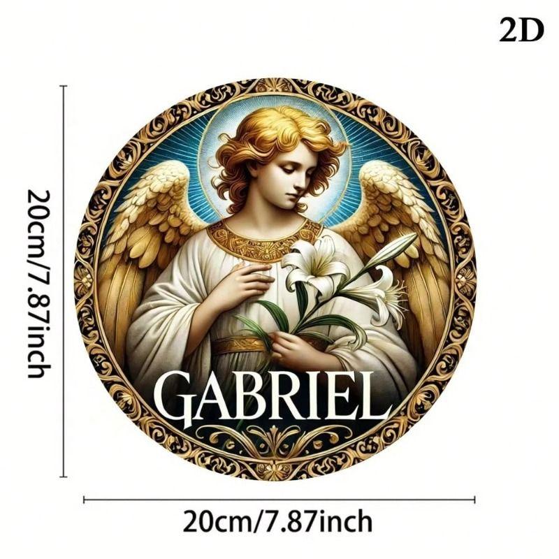 Metal Tin Sign Floral Pattern Wall Art Home Decor 20x20cm