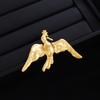 Bust Matte Plain Gold Peace Dove Brooch Light Luxury High Sense Metal Style Fashion Temperament Pin Female