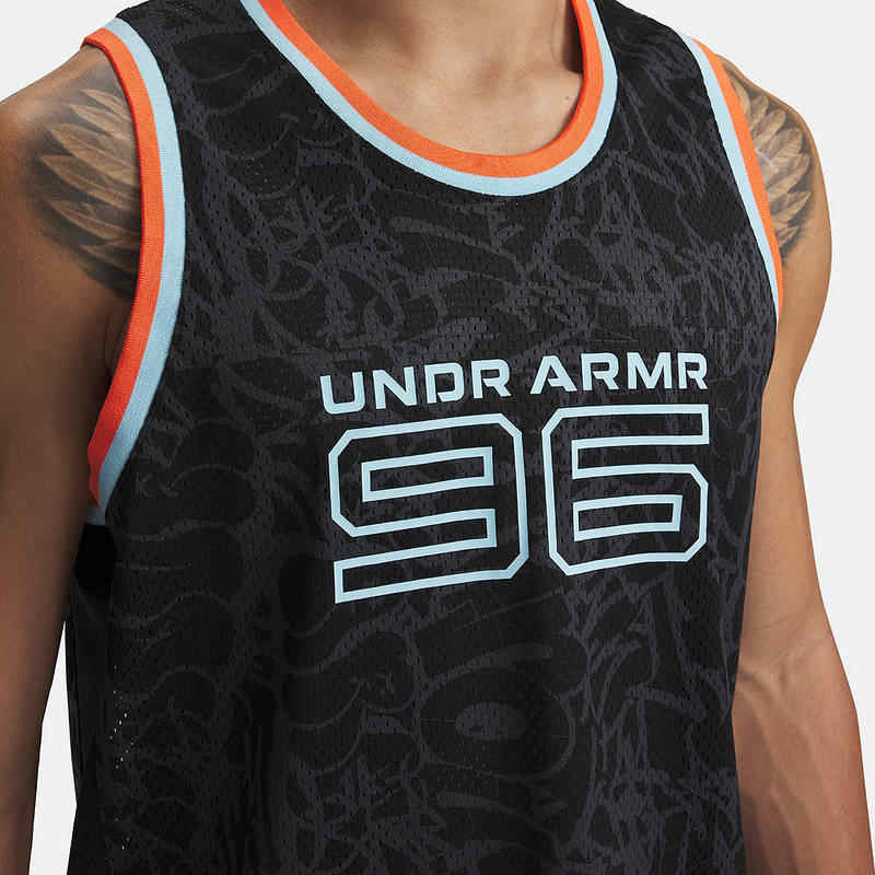 Under Armour Outdoor Basketball Sports Casual Breathable Sleeveless Vest Men tops Black 6000369-001