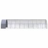 Vidaxl Outdoor Chicken Coop, 3X10X2 M, Galvanized Steel