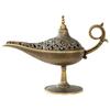 Aladdin's Magic Lamp Incense Burner Alloy Plate Incense Burner Agarwood Sandalwood Tent Incense Tea Ceremony Ornaments
