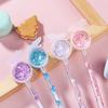 Lot de 5 Stylos Gel Paillettes Papillon Mignon 0,5 mm Encre Noire Stylos de Signature pour Bureau Fournitures Scolaires Étudiant Papeterie Kawaii pour Enfants
