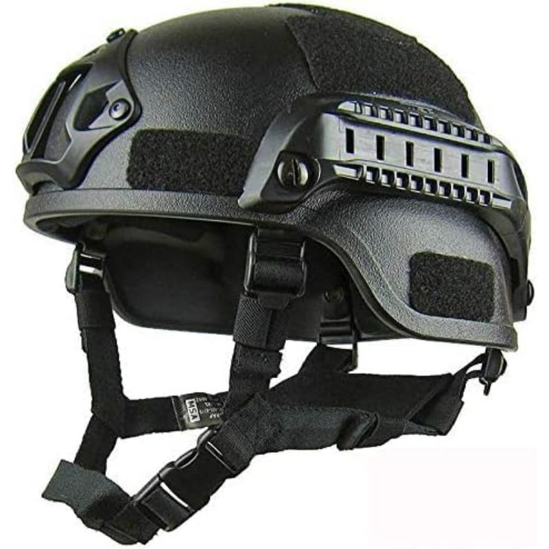 Dış Ortam İçin Çıkarılabilir Gözlük ve NVG Montajlı FAST ABS Tam Yüz Taktik Kaskı Airsoft CS Askeri Koruyucu Maske Ekipmanı