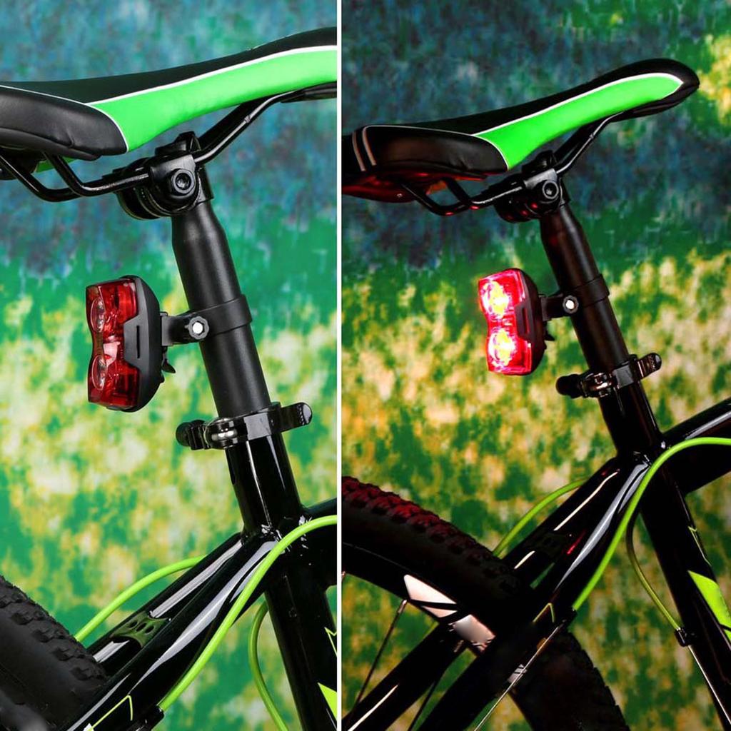 Bicycles Cycling Tail Ligh Bicycles Lights 2 LED Bike Rear Lights 3 Modes Red Bright Safety Battery Bicycles Accessories