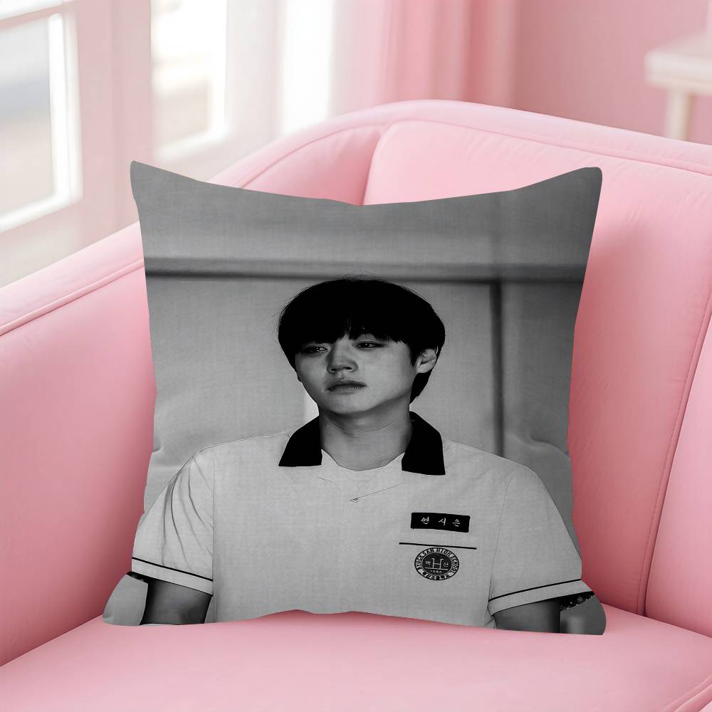 Koreanische TV-Serie W-Weak Hero Klasse 1 2 Büro Kissen Kissenbezug Auto Kissenbezug 45x45cm Lendenkissenbezug Sofakissenbezug