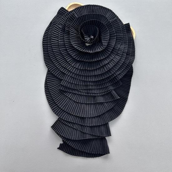 Korsaj 3D Çiçek Aplike Çok Katmanlı Pileli Kazak Elbise Bluz Dekor DIY Dikiş Yama Giyim Aksesuarları Düğün Parti Giysileri Süsleme