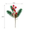 Artificial Berry Stem Pine Branches Christmas Ornaments Fake Flowers Holly Berries DIY Wreath Xmas Tree Party Decoration Gifts