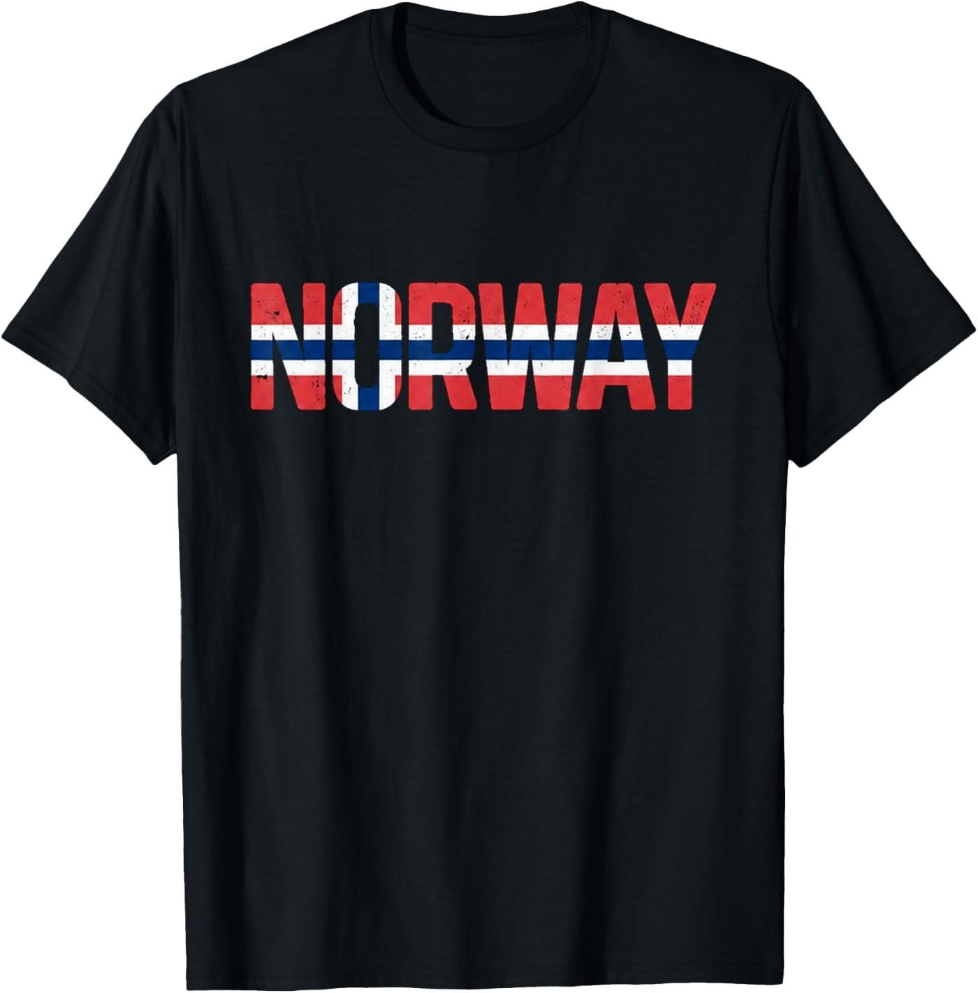 Norway Flag Norge T-Shirt XL