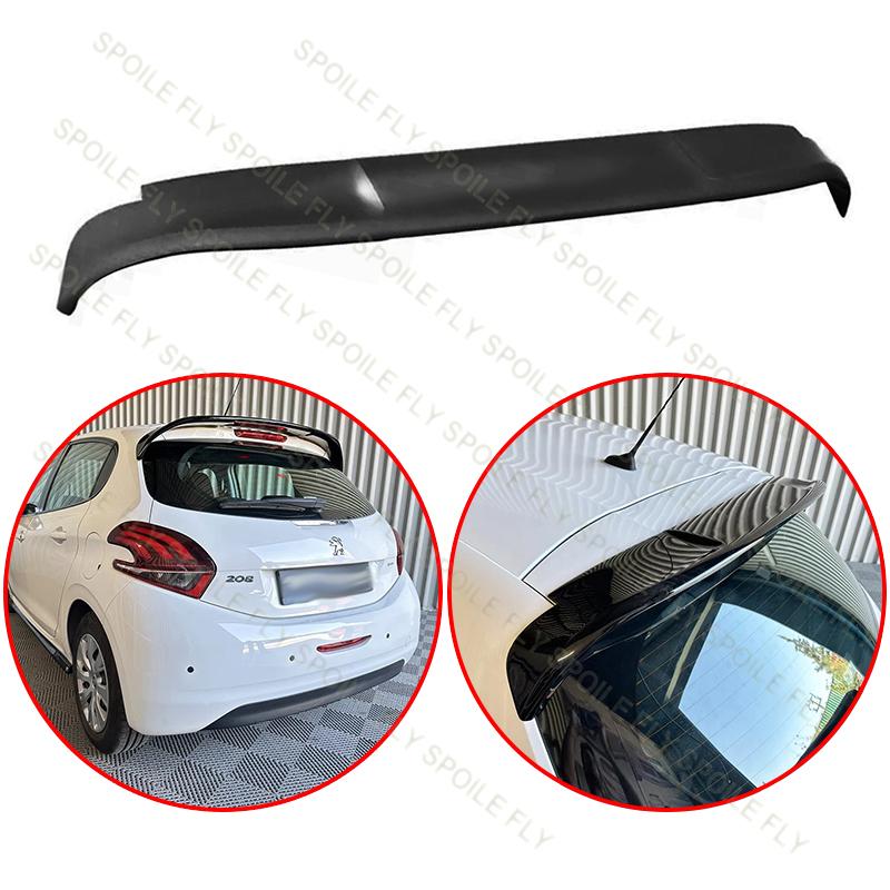 High Quality ABS Car Rear Roof Wing Spoiler Body Kit Glossy Black For Peugeot 208 MK1 2012 2013 2014 2015 2016 2017 2018 2019