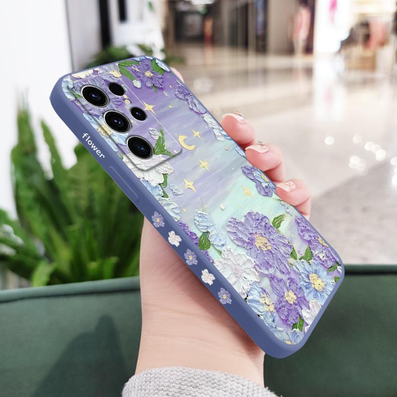 Flower Beach Phone Case For Samsung Galaxy S25 FE S24 S23 S22 S21 S20 S10 S10E Ultra Plus Note 20 Ultra 10 Plus Cover