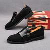 Fashion Luxury New Designer Men's Pointed Tassels Suede Leather Flats Shoes Male Loafers Homecoming Wedding Dress Zapatillas Hombre