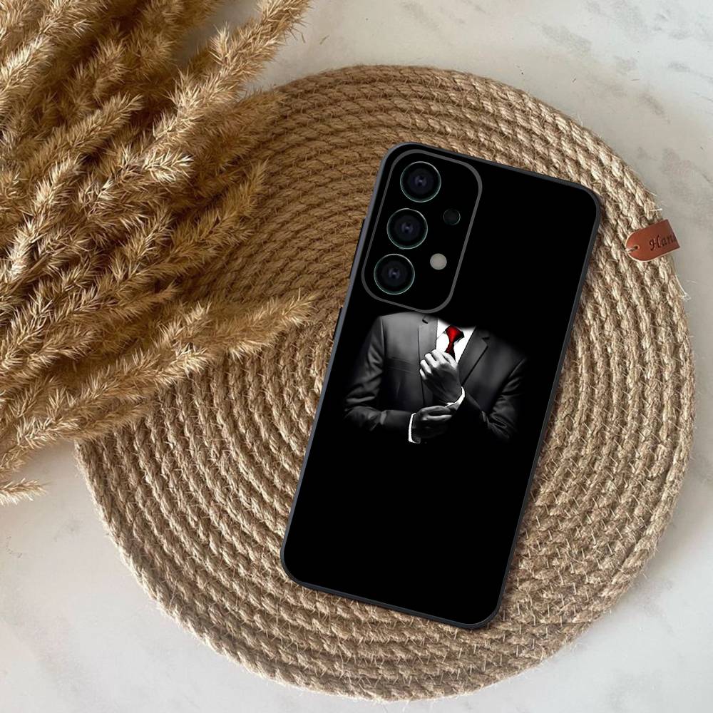 Suit Up Tie Phone Case For Samsung S25,S24,S21,S22,S23,S30,Ultra,S20,Plus,Fe,Lite,Note,10,9,5G Black Cover