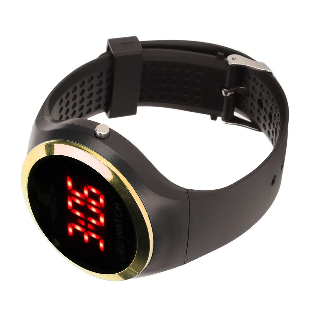 Children Digital Watch Student Fashionable Red LED Outdoor Sports Watch Birthday Gift for Daily Life Gold