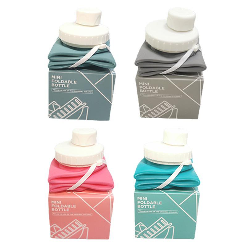 Foldable Silicone Sports Water Bottle with Straw - Portable & Telescopic Gift