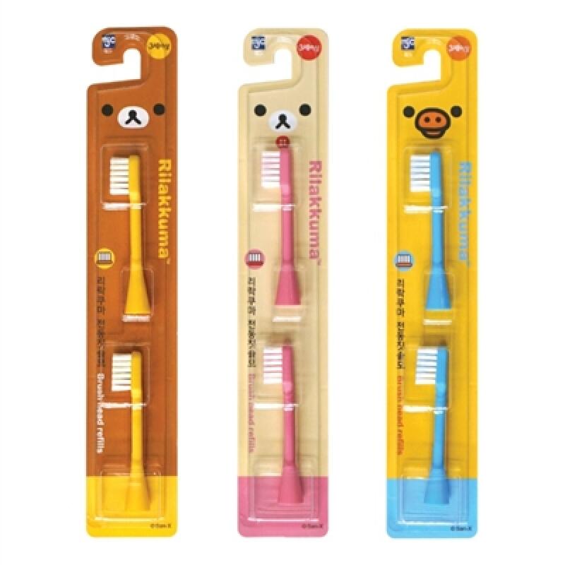 Rilakkuma Electric Toothbrush Head 2P Kiiroitori (Yellow)