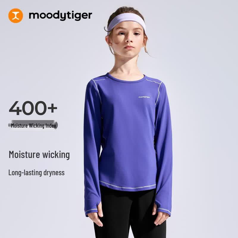 Moodytiger Girls' Long-Sleeve Sport T-Shirt