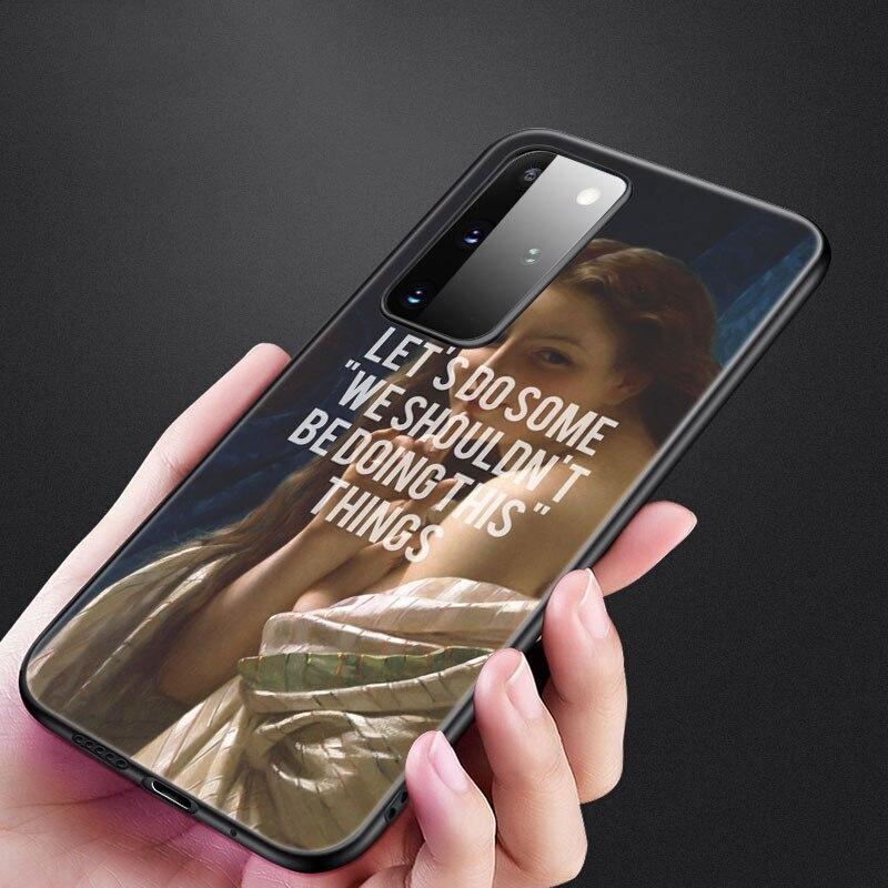 Renaissance Art Painting Phone Case For Samsung Galaxy S20 S21 FE S10 Lite Note 20 10 Lite S8 S9 S10E S10 Plus Ultra Black Cover