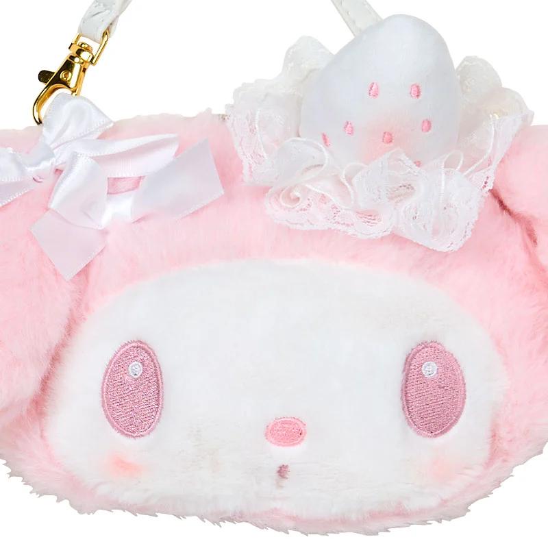 Sanrio My Melody Plush Sacoche (White Strawberry Tea Time) Japan NEW