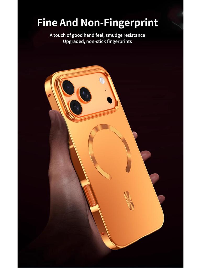 Apple iPhone 17 Pro Max Magnetic Buckle Case - Anti-fall Metal Shield for iPhone 16 Pro