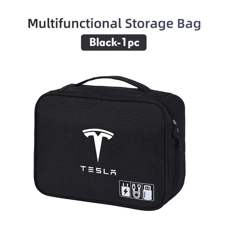 

Car Sticker Tesla Car Multifunctional Bi-fold Storage Bag Double Zipper Large For Tesla Model Y 3 S X Roadster Bonina
