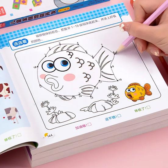 Preschool Learning Activities Math Workbook 192 Pages Number Tracing Matching Book for Toddlers Ages 2-6 Years