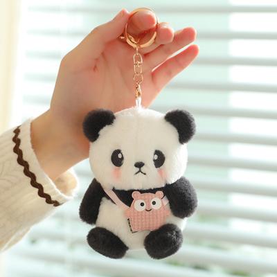 Panda, Souvenir Plush Doll Pendant Backpack Panda Pendant Giant Panda Bag Pendant Schoolbag