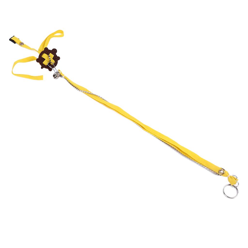 Tortoise Harness Strap Safety Control Soft PU Leather Adjustable Lizard Leash for Training Walking