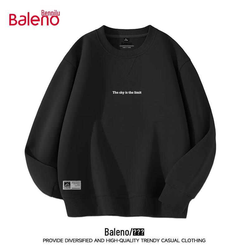Baleno Men's Letter Print Crew Neck Sweatshirt