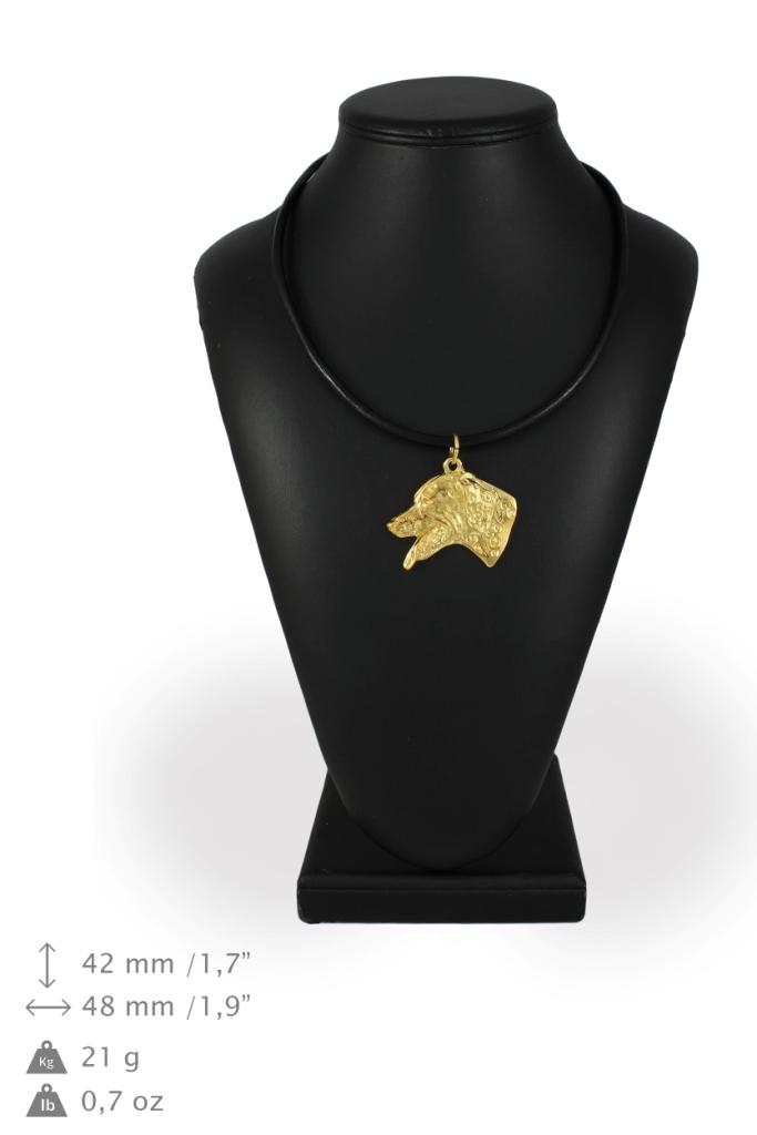 Dalmatian, Carriage Dog, Spotted Coach Dog – Necklace with a dog in a gift box, gold-plated pendant for a dog lover | Art-Dog