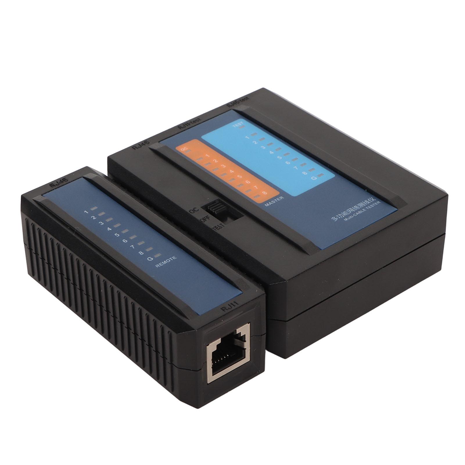 

Тестер сетевого кабеля RJ45 RJ11 8P 6P 4P Диагностика неисправностей Светодиодный индикатор Детектор линии для Интернета