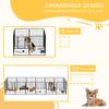 8 Panels Heavy Duty Puppy Playpen, for Large, Medium Dogs, Indoor and Outdoor Use - Black
