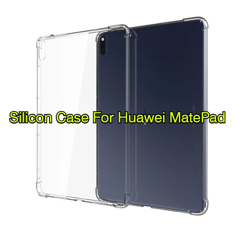 Silikonové pouzdro pro Huawei MatePad T8 T5 T3 10 9,6 M3 M5 Lite 8,0 8,4 10,1 10,4 10,8 Průhledné pouzdro Měkký zadní kryt tabletu TPU