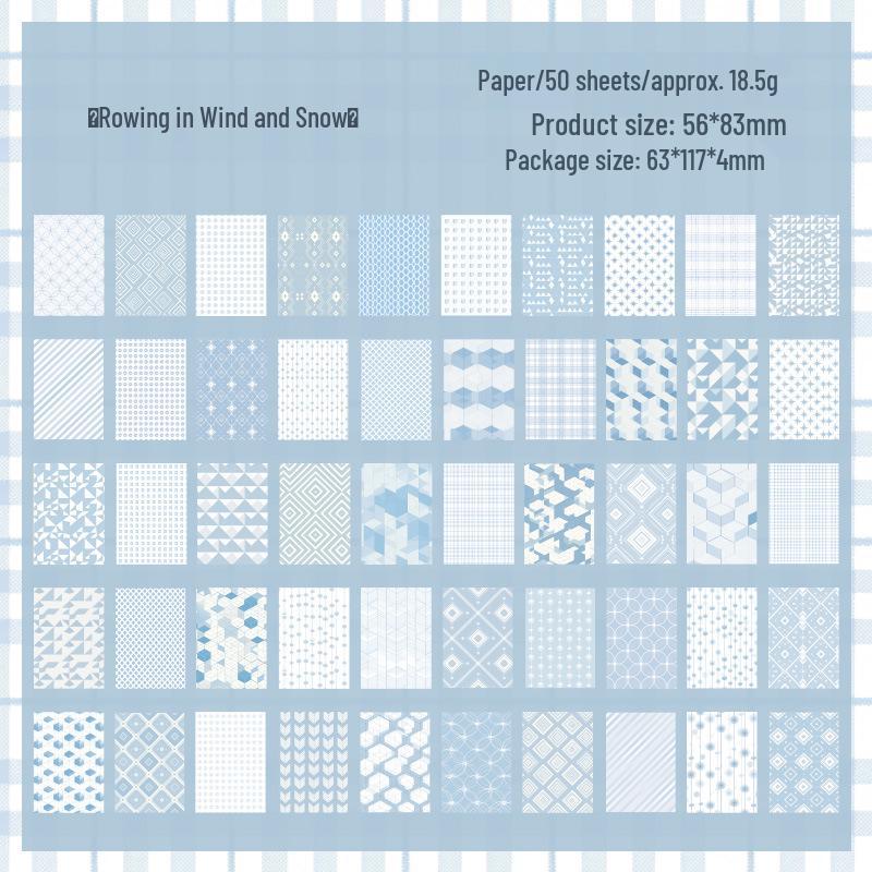 Yuezhen Vintage Emotionales Schreibheft – Dekorative Nichtklebende Materialpapier