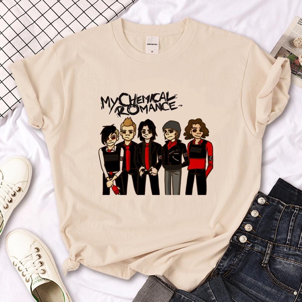 My Chemical Romance Tshirt Men Y2K Summer Top Boy Funny Clothing