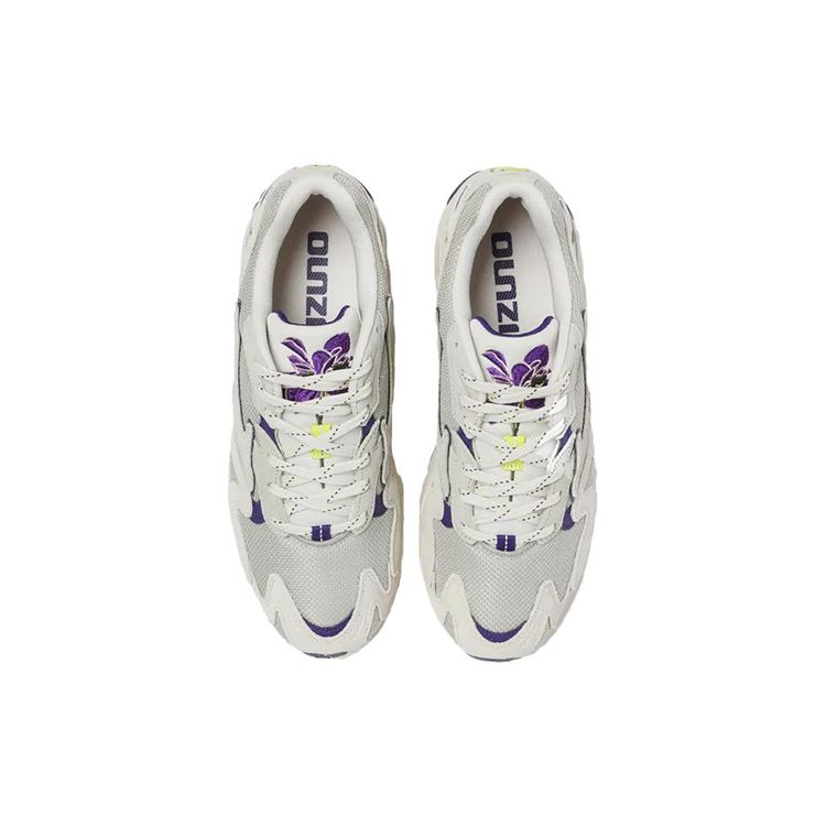 Mizuno Wave Rider 10 Non-Slip Durable Breathable Low-Top Running Shoes Men sneaker Purple White D1GA331701