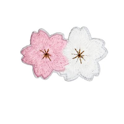 Beautiful Embroidery Peach Blossom Plum Blossom Cherry Blossom Cloth Patch DIY Han Clothing Decoration Ironing Patch