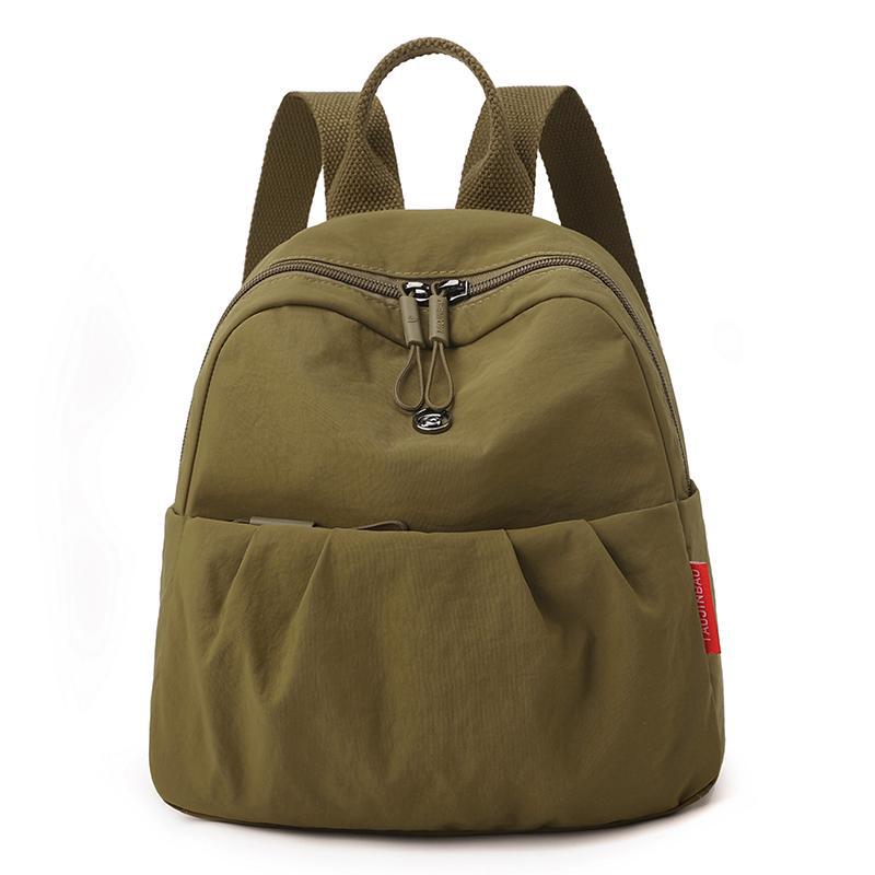 Schoolbag Oxford Canvas Backpack Women's 1011 New Folded Design Stylish Commuter Small Backpack Travel Lightweight School Bag