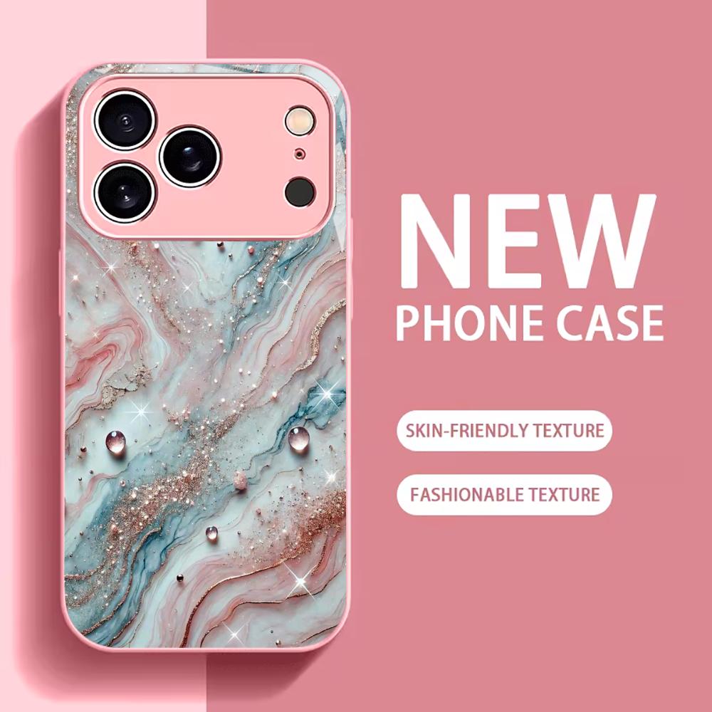 Colorful Pattern  Phone Case High-end Phone Case Electroplated Glass TPU PhoneCase for iPhone 17 16 15 14 13 12 11pm Pro Plus