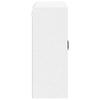 Wall Mounted Glass Cabinet LUCCA White 80 X 31 X 80 Cm Particleboard