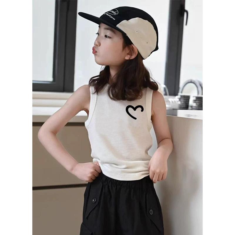 Girls' Trendy Sleeveless Summer Tank Top (Ages 6-15)