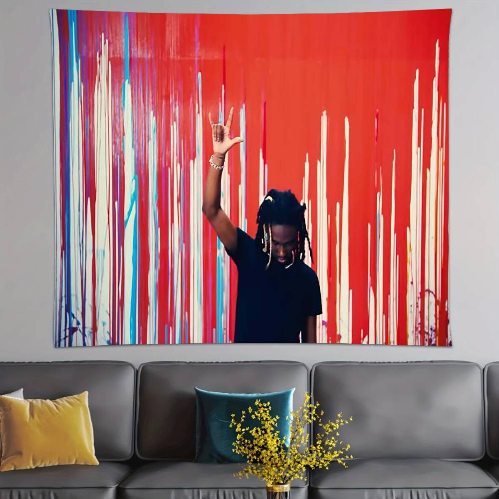 RAPPER SINGER OOsamaSon Tapestry Print Large Tapestry Wall Hanging Wall Tapestry Decor Living Room Bedroom Home