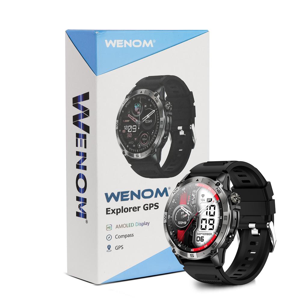 Smartwatch wenom explorer gps polskie menu wodoodporny 3 atm smart watch