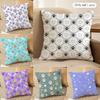 Cute Dog Paw Pattern Cushion Cover Silky Short Plush Invisible Zipper Dustproof Sofa Pillow Case for Home Decor