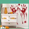 Trace Decoration Halloween Vinly Decal Blooding Handprint Bloody Sticker