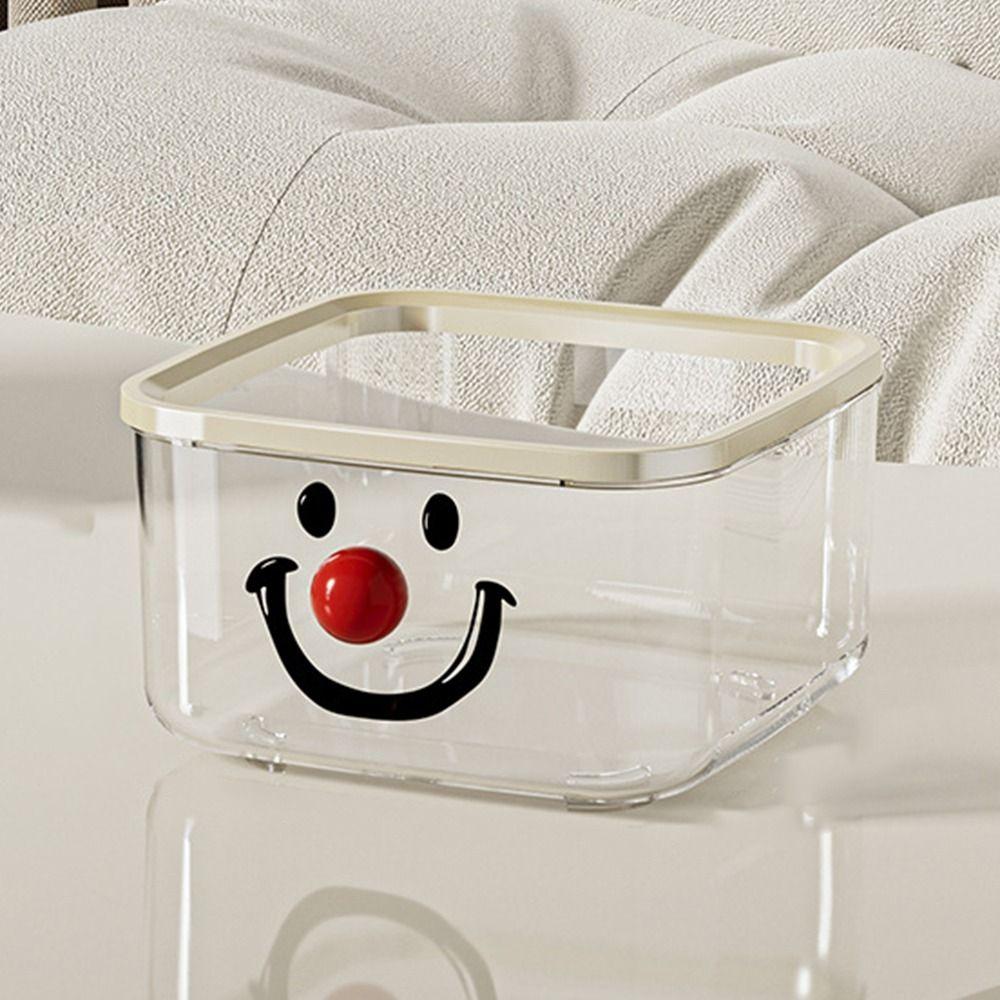 Creative Desktop Garbage Bin Large Capacity Makeup Storage Box Bathroom Organizer  Office